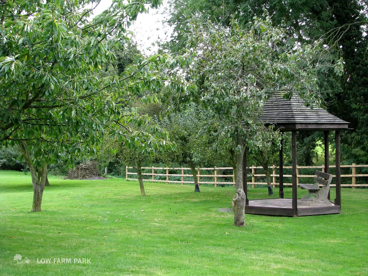 Low Farm Touring Park, site landscape