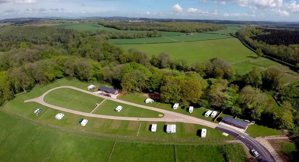 Forest and Wye Valley Caravan and Camping Site, site landscape