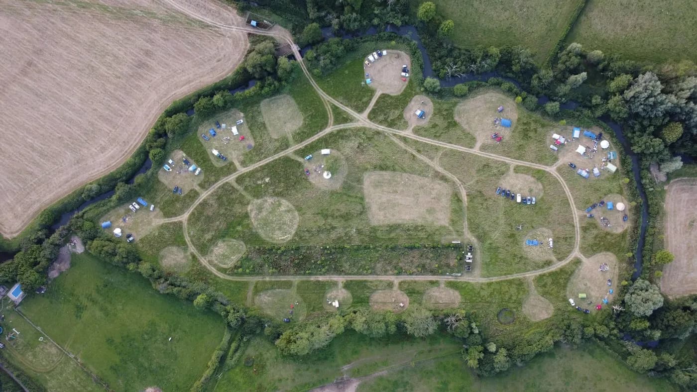 Firle Campsite, site landscape