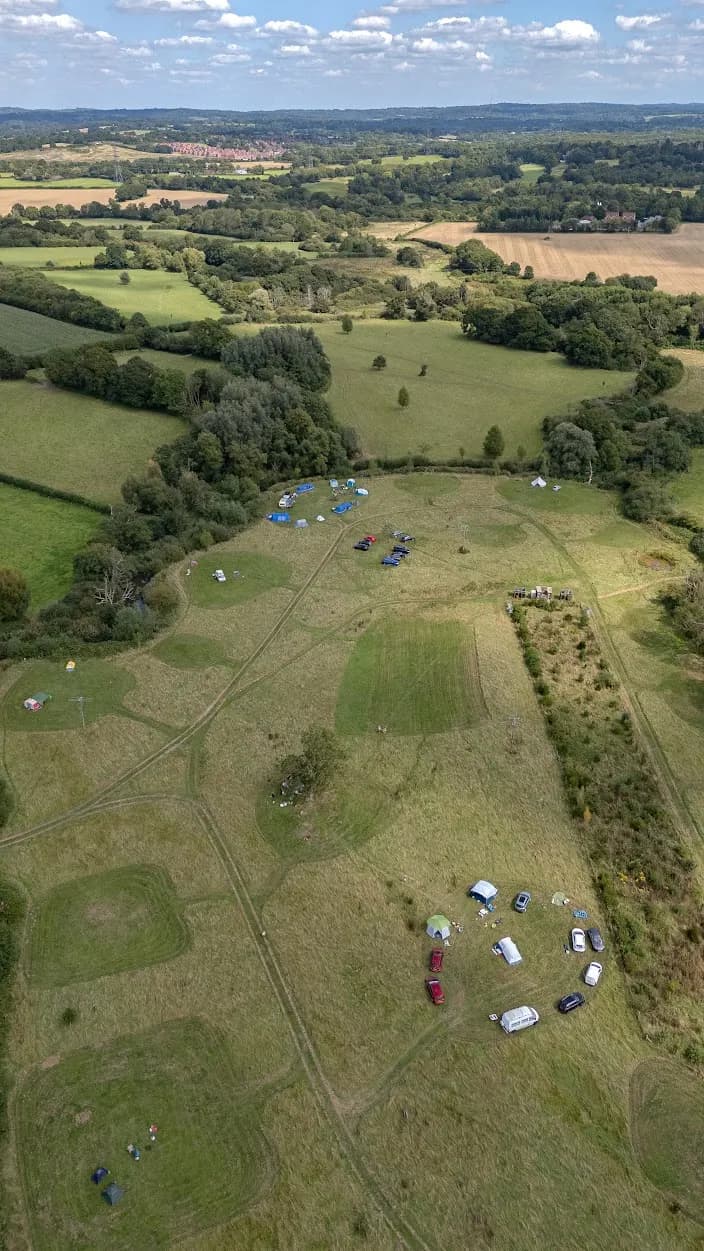 Ditchling Camp, site landscape