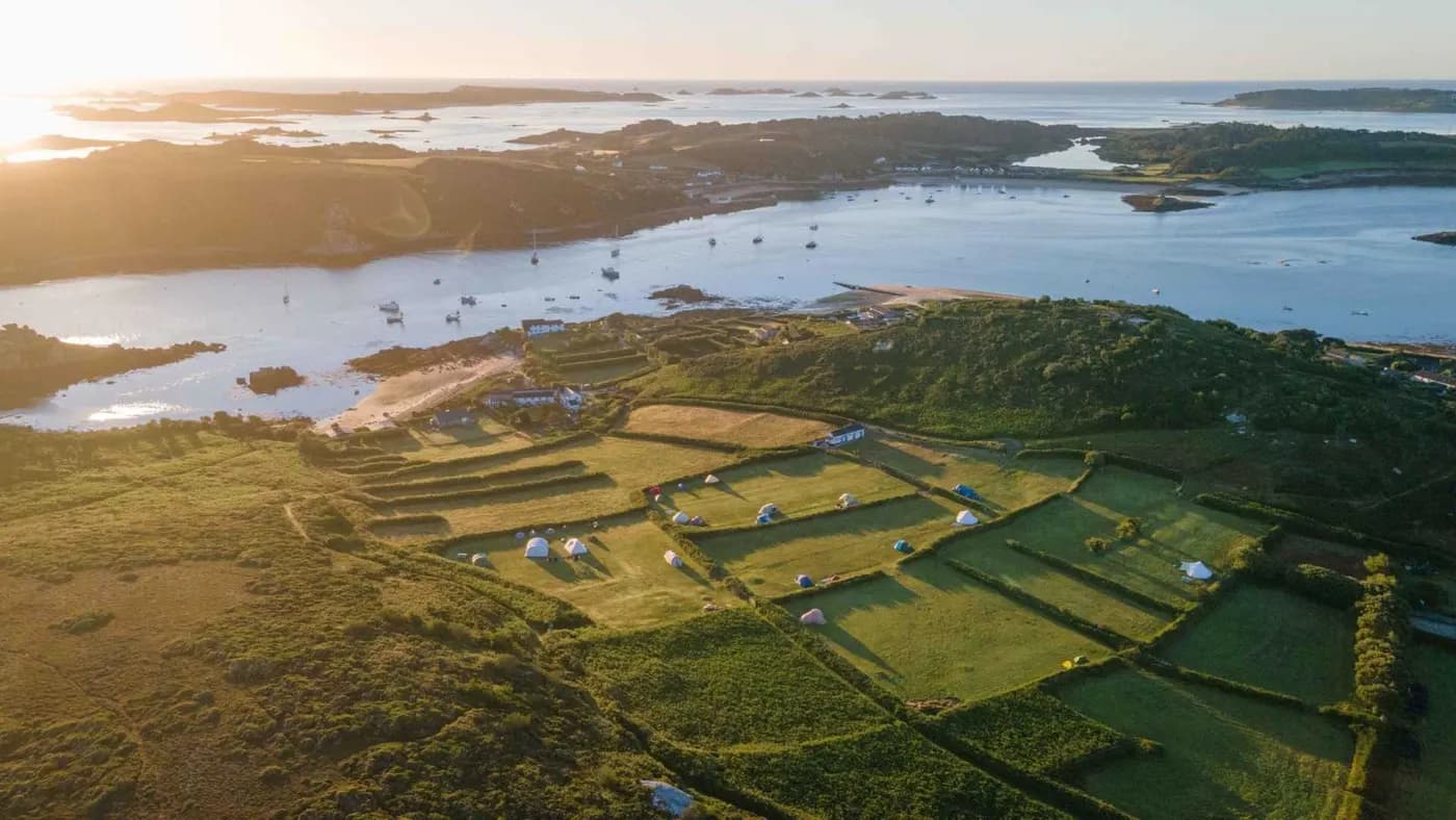 Bryher Campsite, site landscape
