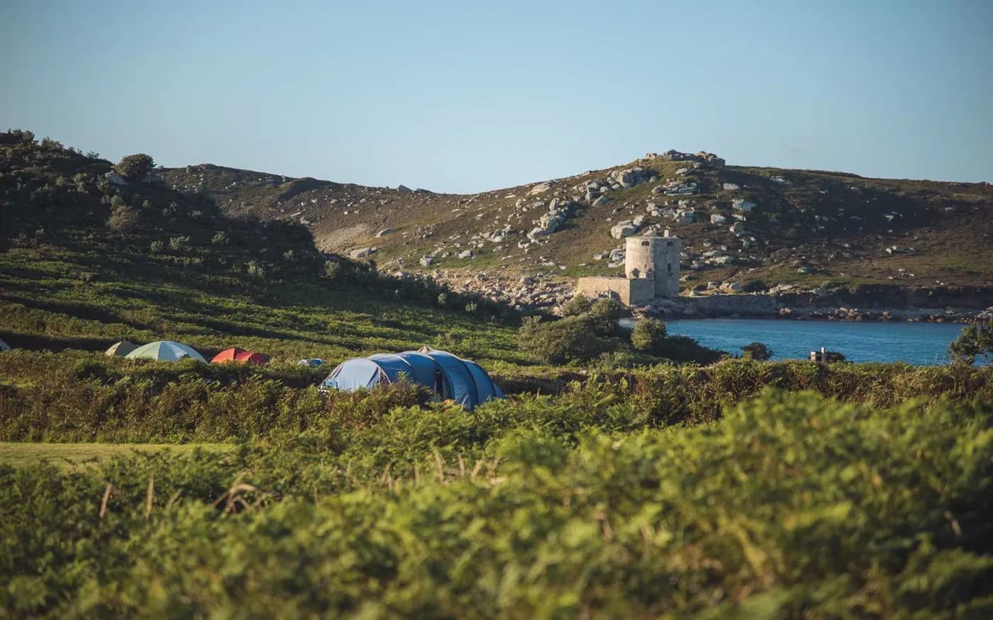 Bryher Campsite, site landscape