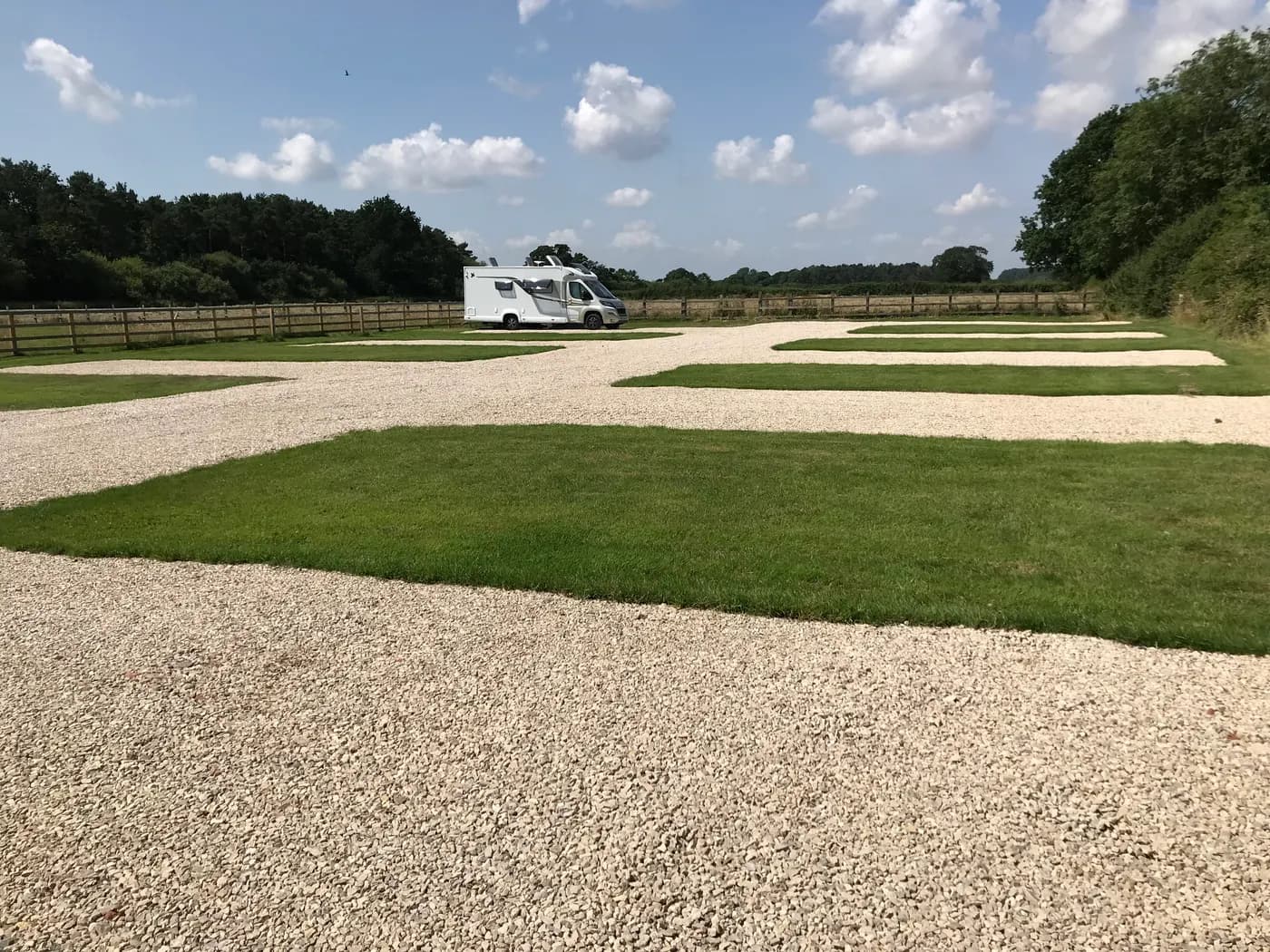 Country Living Caravan Site, site landscape