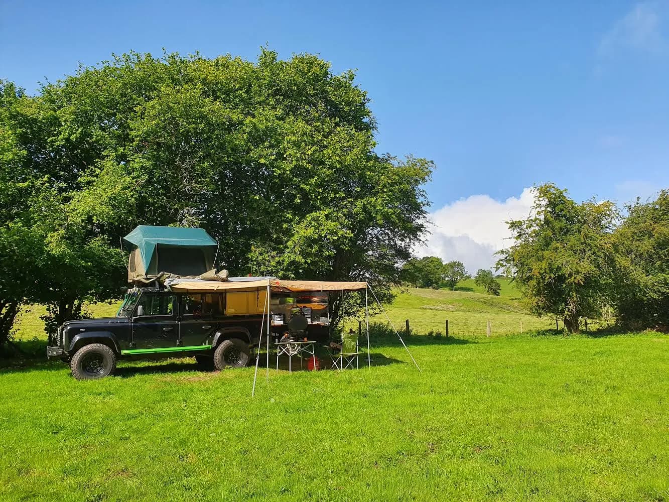 Linton Mill, camping
